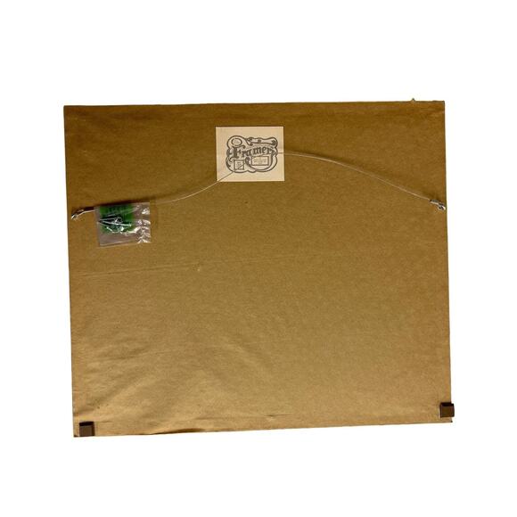 Vintage Dressing Victorian Cross Stitch Framed Wall Hanging Picture - Picture 2 of 3